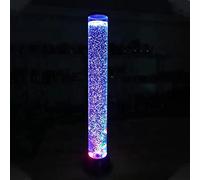 Lámpara de pie de tubo de pez con burbujas de agua LED de 3 pies con 7 colores que cambian la luz nocturna Tanque de acuario falso Tanque de torre de agua Tanque de medusas Regalo de luz for hombres y