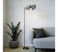 Lámpara de pie EGLO SWABY, color bronce, altura 160 cm, metal, E27