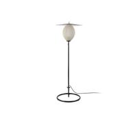 Lámpara de pie exterior Gubi Satellite, IP65, negro/blanco crema