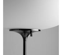Lámpara de pie Gubi Stemlite, negro-cromo, altura 110 cm, atenuable