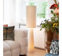 Lámpara de pie KARE Marleen, beige, lino, 130 cm, E27