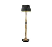 Lámpara de pie Lámpara de pie moderna Arte del hierro Luz de pie Luz de piso del hotel Sala de estar Dormitorio Lámpara vertical Lámpara de lectura de metal Lámpara de pie (Color: Nero Tamaño: 165 *