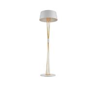 Lámpara de pie Lámpara de pie moderna Arte del hierro Luz de pie Luz de piso del hotel Sala de estar Dormitorio Lámpara vertical Lámpara de lectura de metal Lámpara de pie (Color: Blanco Tamaño: 165