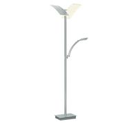 Lámpara de pie LED Andy (47 W, Altura: 185 cm, Plata, Blanco cálido)