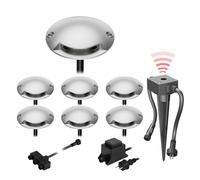 Lámpara de pie LED de superficie Bunda 1 luz con sensor crepuscular para