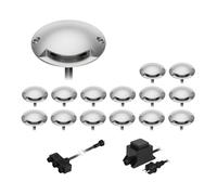 Lámpara de pie LED de superficie Bunda 1 luz para exterior blanco cálido 15s