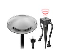 Lámpara de pie LED de superficie Bunda 2 luces con sensor crepuscular para