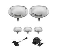 Lámpara de pie LED de superficie Bunda 2 luces para exterior blanco cálido 5