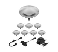 Lámpara de pie LED de superficie Bunda 2 luces para exterior blanco cálido 8