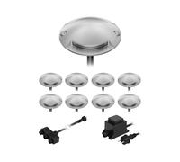 Lámpara de pie LED de superficie Bunda 2 luces para exterior blanco cálido 9