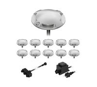 Lámpara de pie LED de superficie Bunda 4-flame para exterior blanco cálido 11s