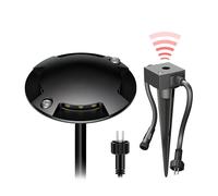 Lámpara de pie LED de superficie Bunda 4 luces con sensor crepuscular para