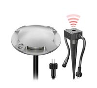 Lámpara de pie LED de superficie Bunda 4 luces con sensor crepuscular para