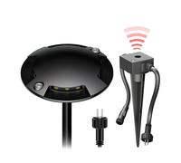 Lámpara de pie LED de superficie Bunda 4 luces con sensor crepuscular para