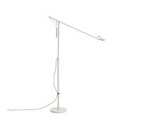 Lámpara de pie LED HAY Fifty-Fifty, gris, altura 135 cm, atenuable.