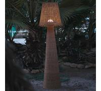 Lámpara de pie led marrón lola 165 nature 9w blanco cálido 165 cm alto