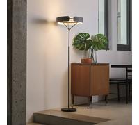 Lámpara de pie LED OSRAM Decor Curve Felt, gris, fieltro, 3000 K