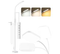 Lámpara de Pie LED Regulable 1850LM 18W, Lámpara de Pie para Salón con Mando a Distancia, Luz Ajustable 3000-6500K, Lámpara de Lectura Moderna para Dormitorio, Estudio y Sala de Estar