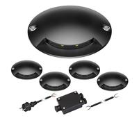 Lámpara de pie LED RUNDA para exterior IP67 1 luz antracita redonda 70mm Ø