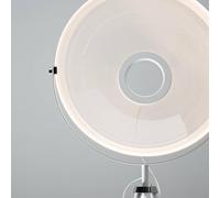 Lámpara de pie LED Stilnovo Demi Moon, blanca, altura 196 cm