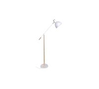 Abrila Biel Blanco/Haya - Lámpara Pie Salón Moderno 1Xe27