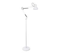 Lampara de pie metal color blanco serie rutilo 28cm