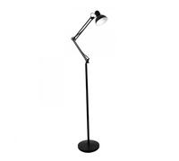 Lampara de pie metal color negro serie antigona 28cm 60 cm