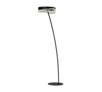 Lampara de pie metal color negro serie selene 43cm