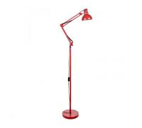 Lampara de pie metal color rojo serie arquitect 25cm 69 cm