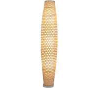 Lámpara de Pie Moderna Lámpara De Pie De Sombra De Ratán De Mimbre De Bambú, Interruptor De Pie Rústico, Lámpara De Pie, Lámpara De Poste Alto Con Luz Artística Iluminación de Salón(Size:30*130cm)