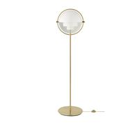 Lámpara de Pie Multi-Lite de Latón y Blanco