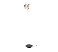 Lámpara de pie namsos 1x e27 60w metal 156xø30 cm - negro/dorado [lux.pro] 156 cm