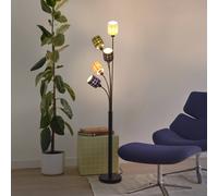 Lámpara de pie OSRAM Decor Felt Weaving Cans, multicolor, 5 luces, E14