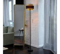 Lámpara de pie OSRAM Decor Hornet, negro/dorado, E27, altura 175 cm