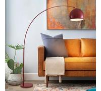 Lámpara de pie para sala de estar con 3 temperaturas de color Luz de lectura de piso ajustable Lámparas de pie rojas altas con base de metal Lámpara de pie grande para decoración del hogar para