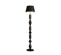 Lámpara de pie para sala de estar junto al sofá estudio oficina dormitorio lámpara vertical con pantalla de hierro luces altas negras