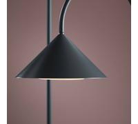 Lámpara de pie recargable LED FRANDSEN Grasp, color petróleo, 72 cm, metal