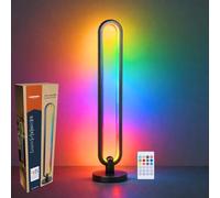 Lámpara de Pie RGB Grundig 104,5 cm - Lámpara LED de Pie con Control Remoto y Modo Música - Iluminación Ambiental con Temporizador hasta 4 horas - Lámpara Gaming RGB y Luz Blanca