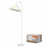 Lámpara de Pie Sala de Estar Decoración Lotus Hoja Piso 153cm Blanco 1 X E27