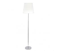 Lampara de pie salon maldivas 1xe27 cromo/blanco 40d de fabrilamp.