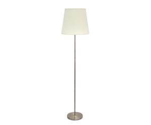Lampara de pie salon maldivas 1xe27 cuero/beis 40d fabrilamp.