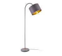 lux.pro Lámpara de pie Lámpara de suelo Toledo Altura 173 cm Pantalla Inclinable y Giratoria Moderna Diseño Iluminación Interior Luz efectiva Gris 1 x E27 60W