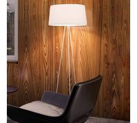 lámpara de pie Tripod de kdln, color crema, altura 175 cm, atenuable