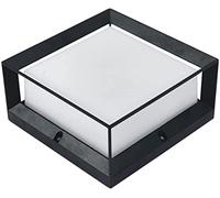 Lámpara de pilar cuadrada impermeable para exteriores, luz de paisaje moderna para puertas de villa, patio y jardín, elegante iluminador de postes de valla