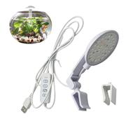Lámpara de Pinza de Acuario - Lámpara Antideslumbrante 8 W - Luz de Acuario de Color Ajustable,Para Aficionados Principiantes Entusiastas Restaurante Sala De Estar Cafetería Dormitorio