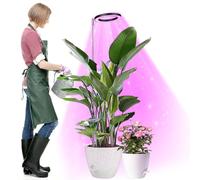 Lámpara de Planta, 72 LEDs Lámpara de Planta de Espectro Completo, Luces de Crecimiento Ajustable en Altura con Temporizador 3/9/12H, 10 Brillos, 3 Modos, Lampara de Crecimiento