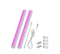 Lámpara de Planta, DIY LED Grow light Bar Sunlike Purple Red 4000K Growing Lamp for Indoor Plant Greenhouse(Purple Red 2Pcs)