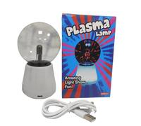 Lámpara de plasma genérica - 7-Color Plasma Ball Lamp, Glass Sphere | for Christmas Home School Office Apartment College Dorm Living Room Bedroom Study Accessories | 2.99×2.99×5.51inches