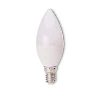 Lámpara de plástico LED E14 4,5W blanco cálido - luz de bombilla de vela