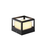 Lámpara de Poste al Aire Libre Luces de Pilar Impermeables Luz de Poste al Aire Libre Luces de Tapa de Poste de Cerca Iluminación Exterior para Puertas, Patios, porches, Patios, pa